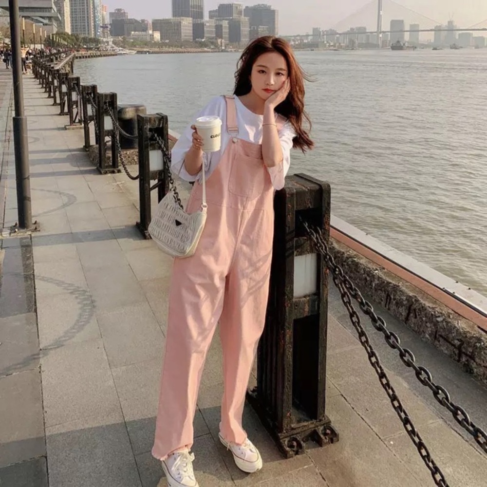 Pink jumpsuit yesstyle fashion